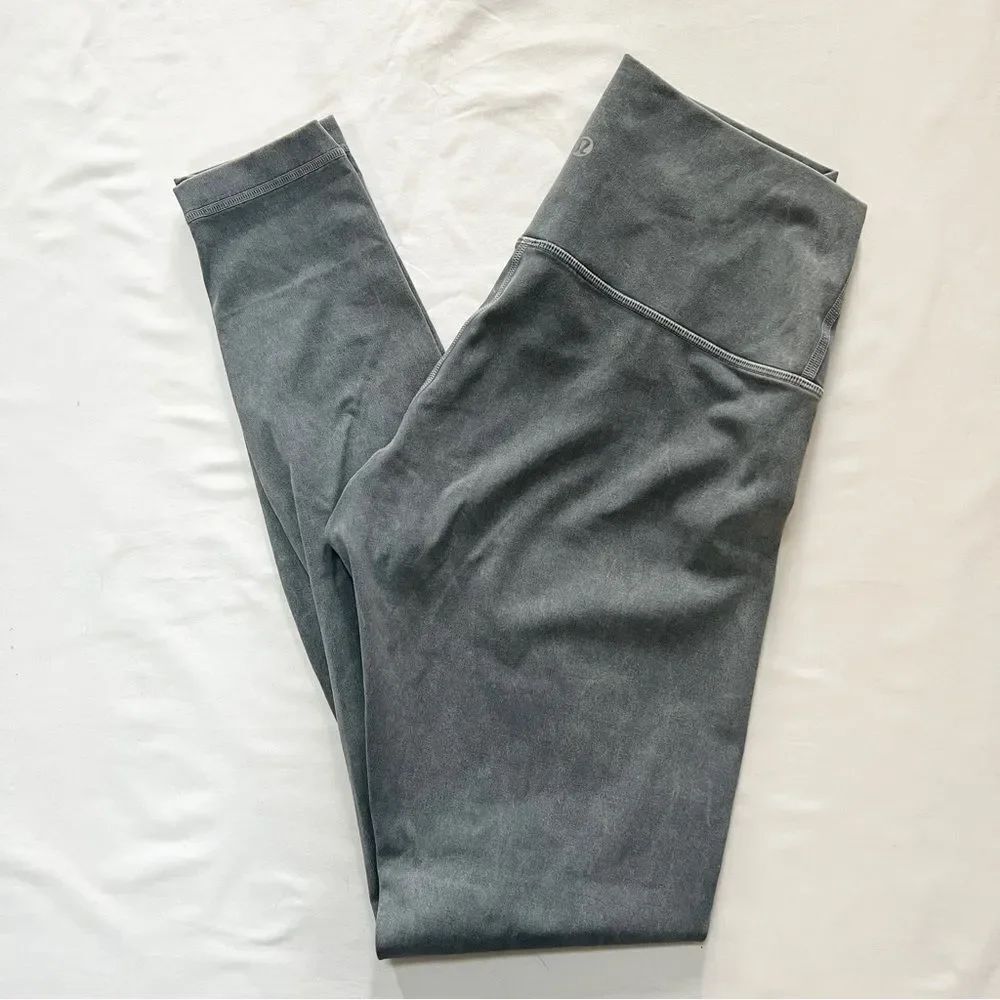 Lululemon Wunder Under High-Rise Tight Size 6 28" Washed Luna Gray